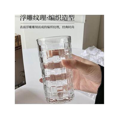 Transparent drinking glass heat-resistant water cup tea cup