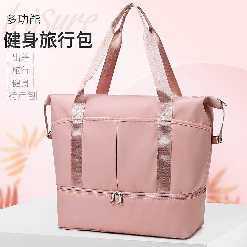 新款旅行包短途出差行李袋简约轻便大容量瑜伽包手提轻便健身包