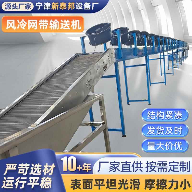 网带输送机耐温抗冲击粮食豆皮果蔬传动带食品烘干风冷药材输送机