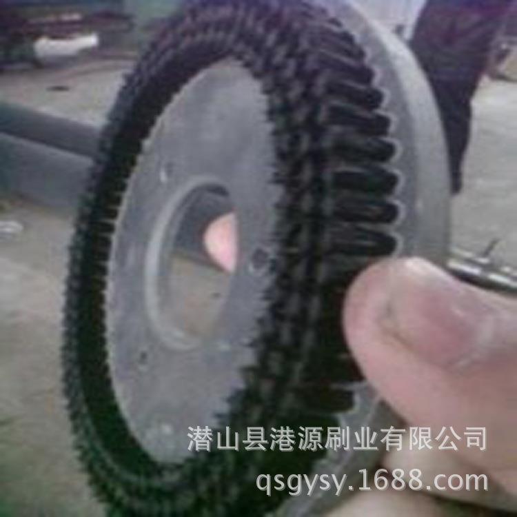 525圆盘毛圆盘刷尼龙圆盘龙刷尼刷圆形环卫刷文玩刷刷滚刷猪鬃毛