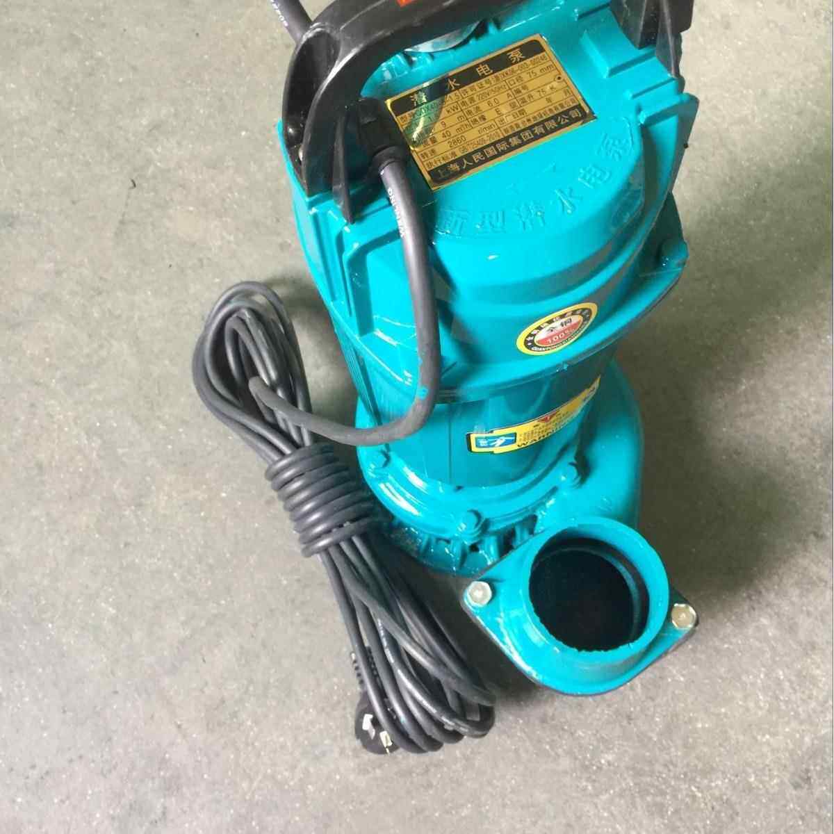 上海爵霸泵业直0供：5W潜水泵22XWM0V田农排灌、园林喷灌、井下7