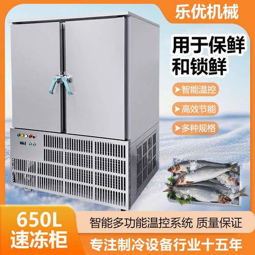 哇噢m腌制酸笋虾仁低温-40度节能极速速冻机大型20盘海鲜速冻柜