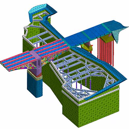 代做迈达斯MIDAS CIVIL FEA NX GTS建模基坑隧道边坡安评抗震岩土