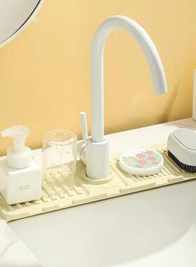 Kitchen Faucet Splash Pad Silicone Sink Faucet Raised Slope