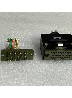 拆机 HRS广濑 GOODCON 方形黑色外壳 24芯24针 插头 24PIN