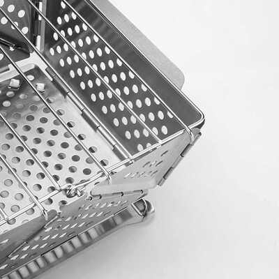 不锈钢折叠式烧烤炉便携烤炉柴火炉易携带烤架Campfire Grill