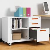 办公桌 边柜侧柜办公室活动柜多功能移动文件柜矮柜储物柜 办公柜