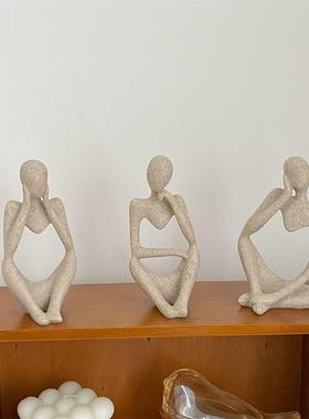 ins北欧风艺术人物摆件 客厅卧室玄关家居装饰桌面搭配创意摆饰