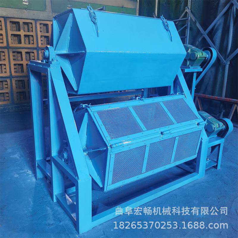 积木石头磨棱角研磨机滚筒去毛刺抛光机大型六角滚筒除锈抛光机厂