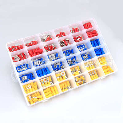 货源 540pcs盒装预绝缘冷压端子 840pcs盒装防水快接线铜端子