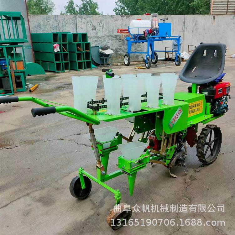 茄子秧苗移栽机2行自走式秧苗移栽机西红柿苗自动栽苗机