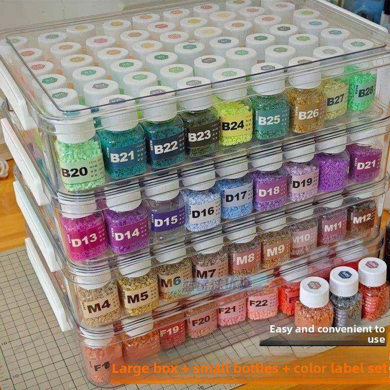 拼豆分装收纳盒】收纳瓶盒子工具diy透明塑料手工材料包米珠配件,收纳整理,其他收纳,淘宝优惠券,粉丝福利购,淘宝优惠卷
