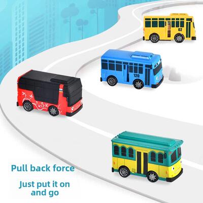 4pcs/set Anime Tayo the Little Bus Educational Toys Cartoon