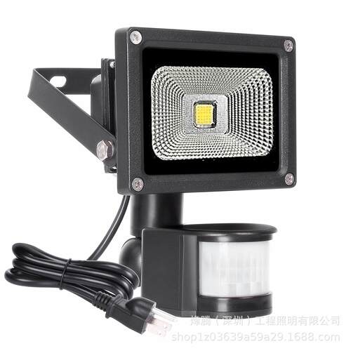 led感应投光灯人体感应投光灯防水户外灯泛光灯10W20wled投光灯
