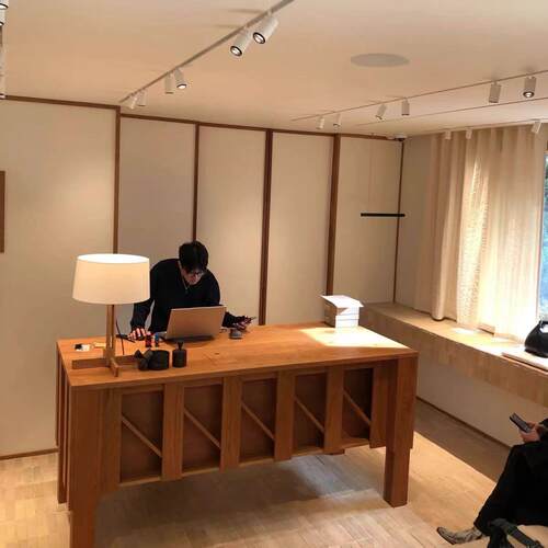 中古胡桃实木柜台服装店买手集合店收银柜台吧台中岛柜流水台展示