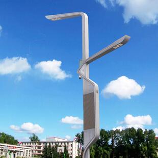 城市一体化智慧路灯城市道路照明灯太阳能路灯交通路灯广播充电桩