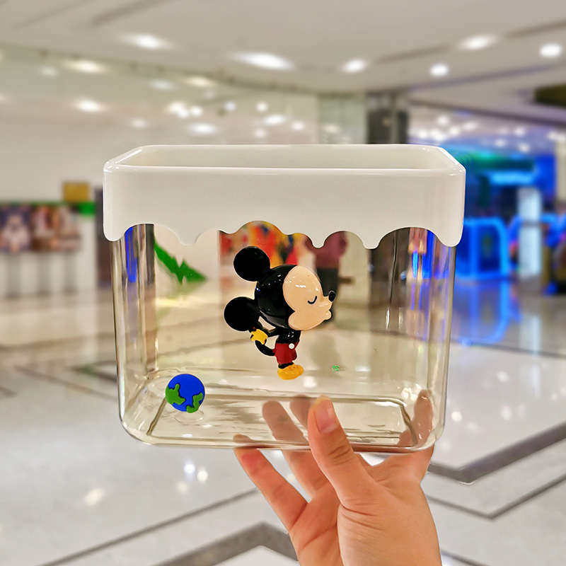 新款卡通可爱学生少女桌面书桌时尚简约小号透明无盖垃圾桶收纳桶,家庭/个人清洁工具,垃圾桶,淘宝优惠券,粉丝福利购,淘宝优惠卷