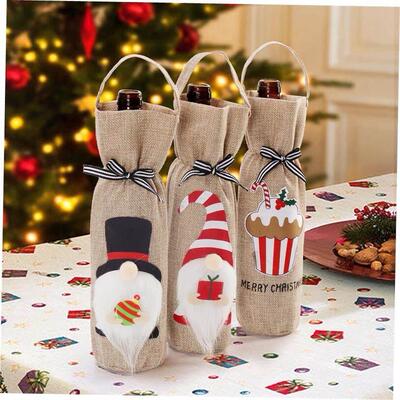 christmas decoration tree Tote bottle with wine bag 酒瓶套