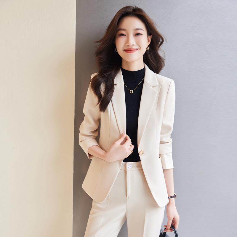 秋冬西装套装女2025新款小个子西服女士休闲职业时尚气质修身正装