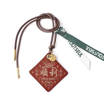 正品Touts品eul车覆古牛皮汽挂件车后视镜装饰汽用男子汽车悬挂安