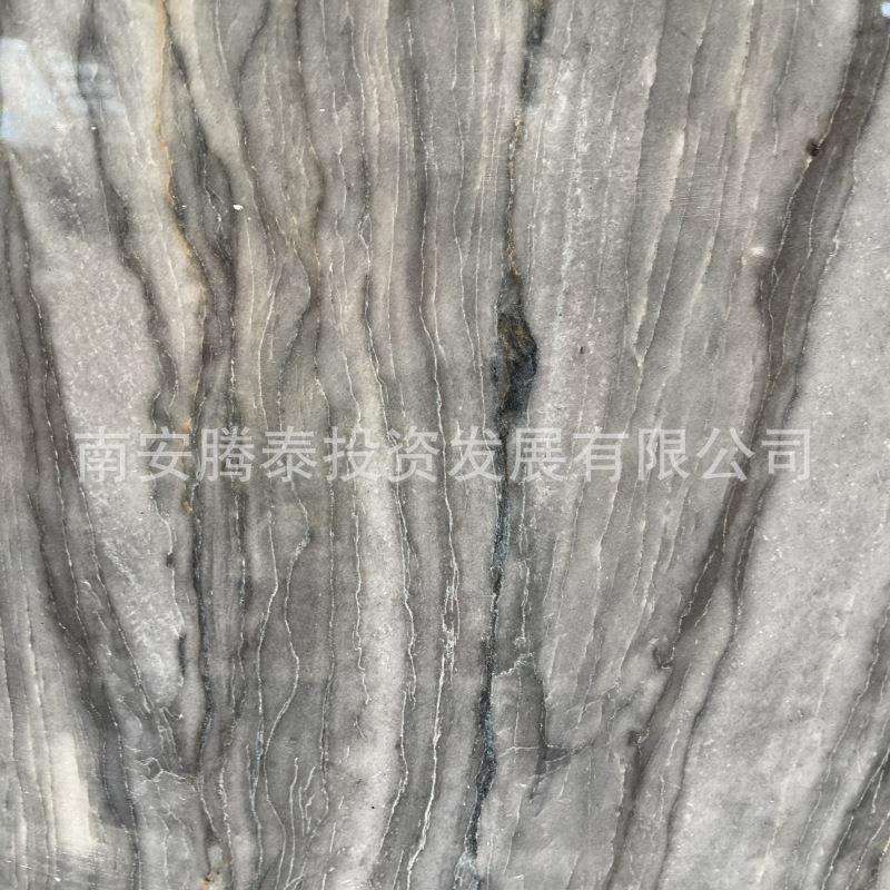灰色天然铂金灰大理石奢石石材地面工装内墙石水头工厂