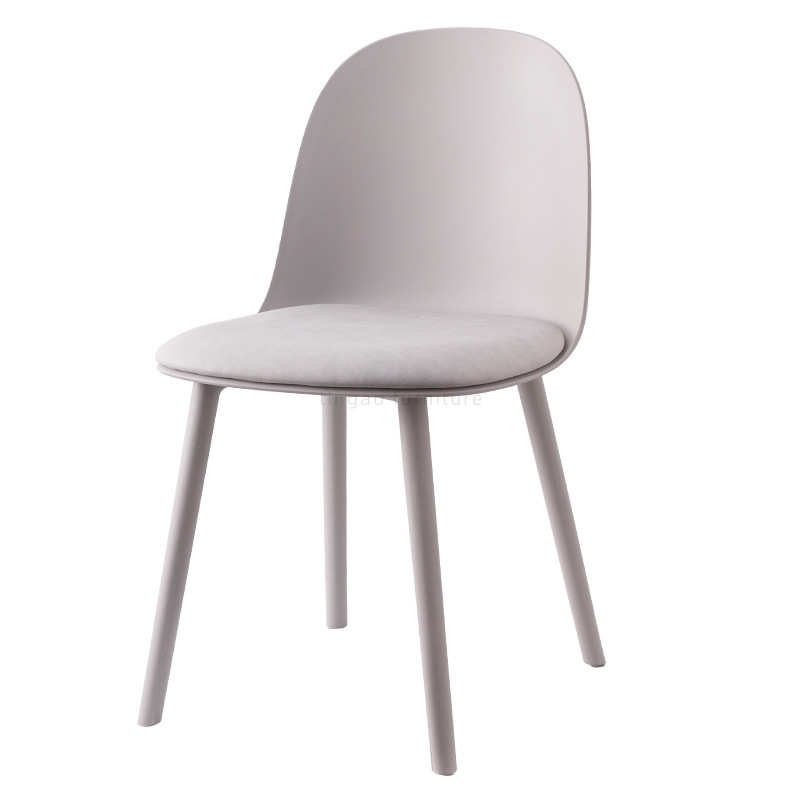 北欧餐椅家用现代简约小户型ins网红设计师化妆椅靠背塑料餐厅