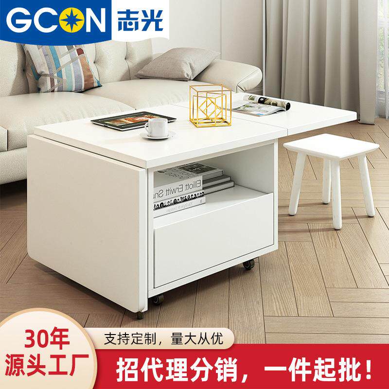 北欧折叠茶几简约现代小户型客厅边几可移动小茶几两用儿童餐桌