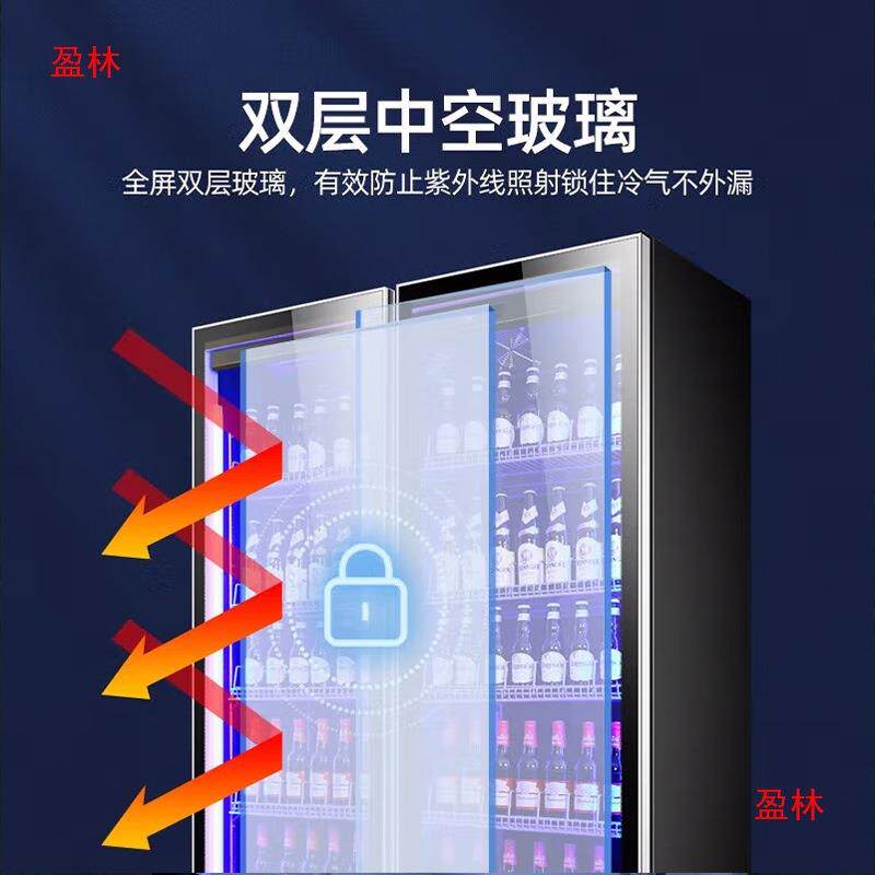 冰柜雪花啤酒冰箱网红酒展示柜冷藏酒吧饮料柜水冷藏展示商用冷柜