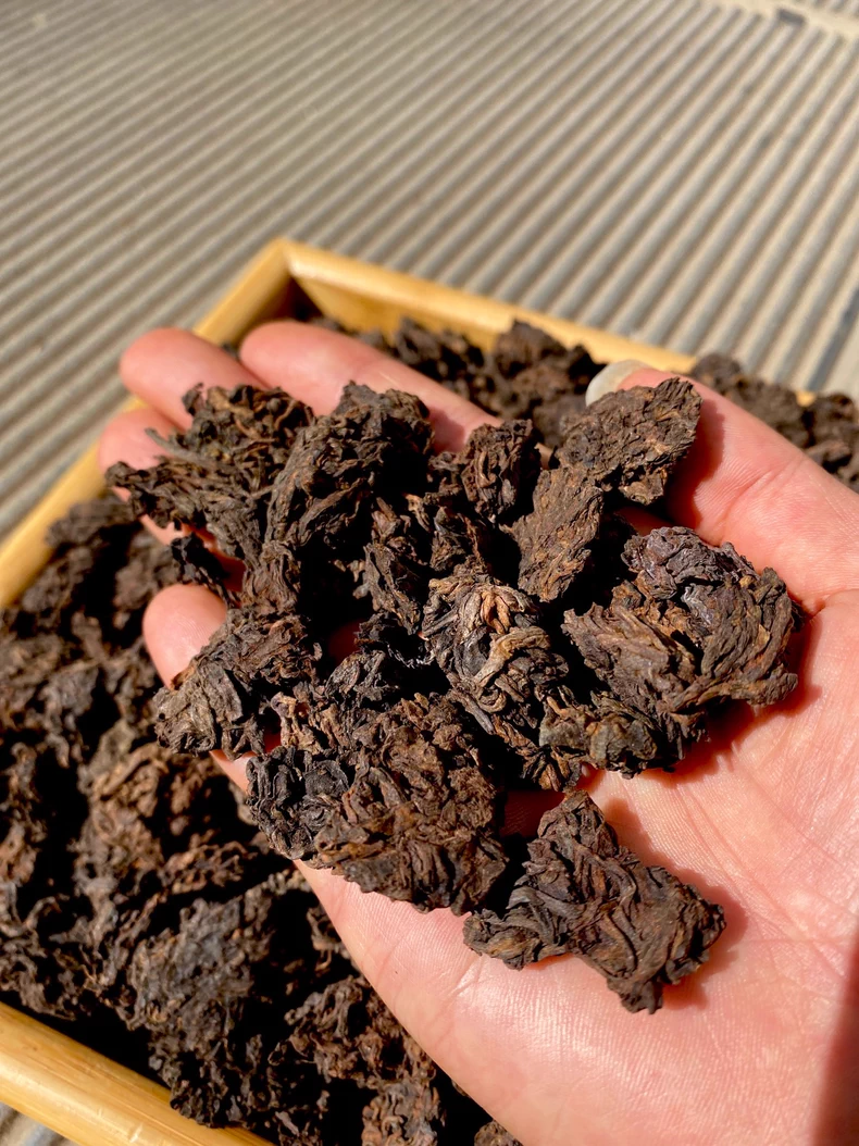 早期收藏的老茶頭-普洱熟普包郵一斤裝 普洱茶 BUASHOP普洱老茶