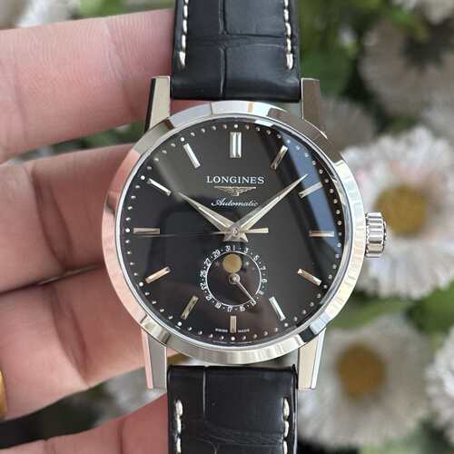 全套98新浪琴经典复刻系列钢自动机械40mm月相男表L4.826.4.52.0