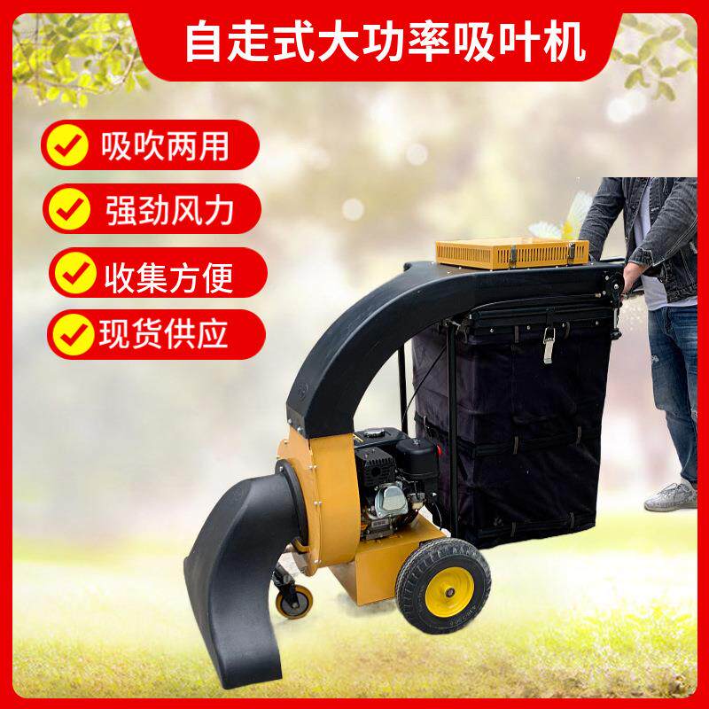 自动行走式吸叶机落叶收集器道路边树叶吸吹机手推式汽油吸叶机