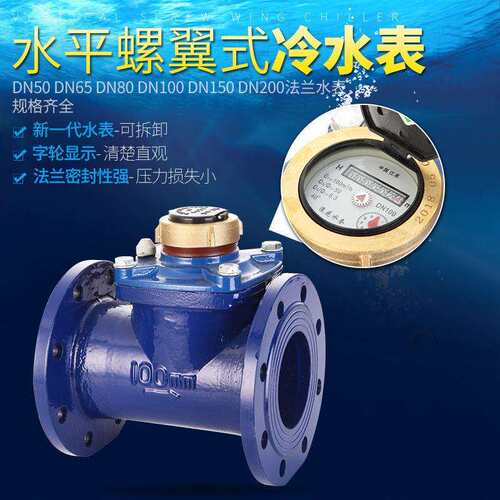 LXLC水表DN80 100 150法兰水表 可拆式水表干式水表 防冻污水水表