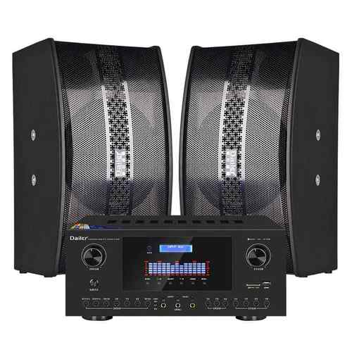 家庭ktv音响套装全套点歌触摸屏一体机卡拉OK功放家用K歌110/220V