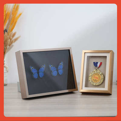 ǎ512#双层铝合金画框立体中空2cm金属相框定 制大尺寸框架挂墙