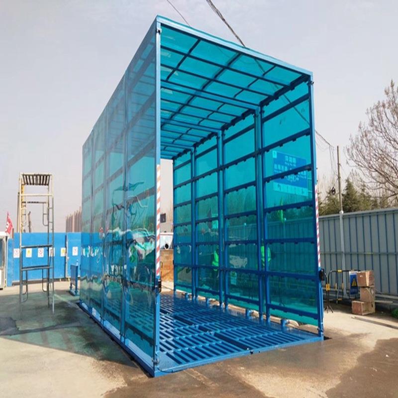 筑程全式封闭洗车建机工TRW地洗工轮机全自动感应环保冲洗平台洗