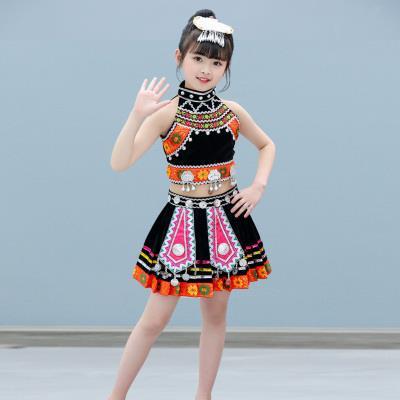 正品六一民童苗族儿出服壮族服装傣族少数族舞蹈演服哈尼族佤族男