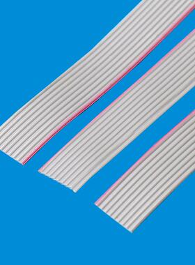 正标2651红边灰排线7/0.127铜丝1.27间距PVC排线可压IDC2.54