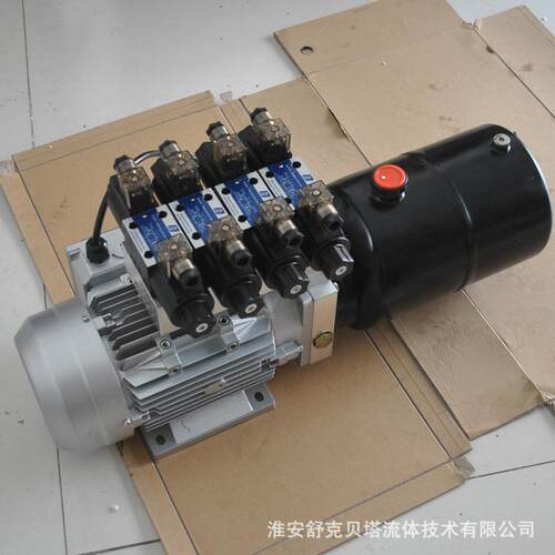 220V2.2KW-DC24V-6升油箱-4组双作用电磁换向阀