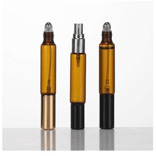 易清洗女士神器走珠分装瓶玻璃滚珠分装瓶化妆品透明方便携带替换