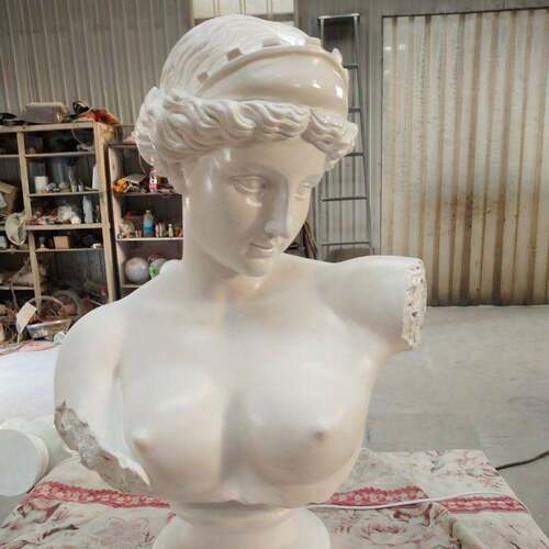 玻璃钢维纳斯半身雕塑 室内仿汉白玉工艺品艺术摆件雕像人物厂家