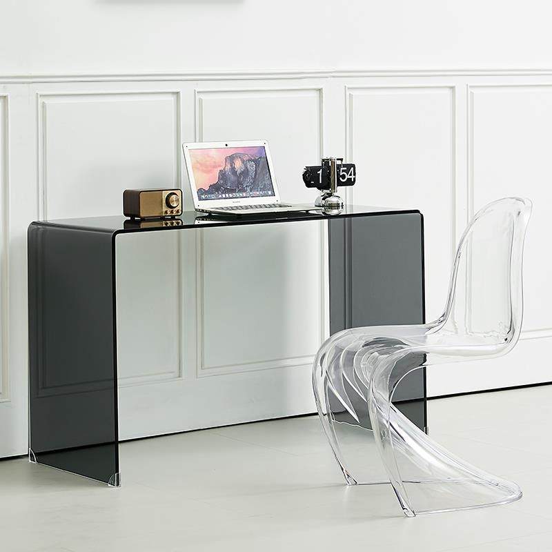玻璃写字台办公桌书桌简约现代家用单人迷你简易做桌电脑台式桌子