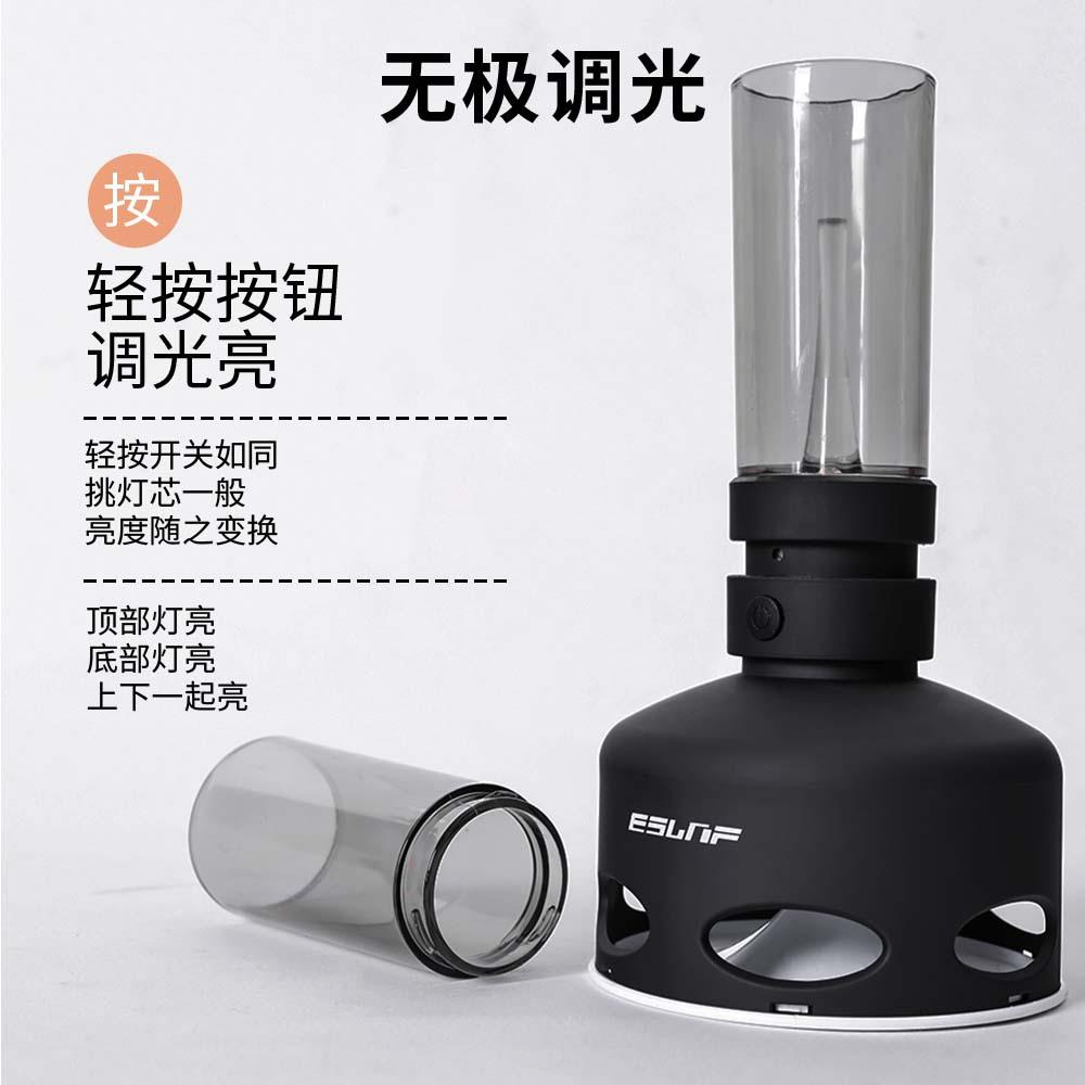 复古LED煤油灯夜灯台灯床头灯装饰氛围灯户外野营创意桌灯露营灯