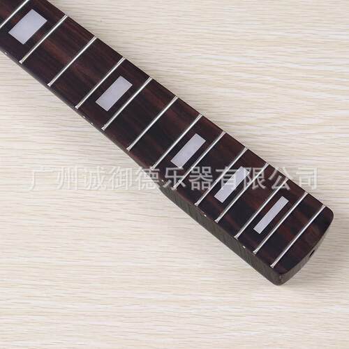 4弦琴颈四弦贝司琴颈20品黑色亮光四弦吉他组装琴颈加枫方块品丝