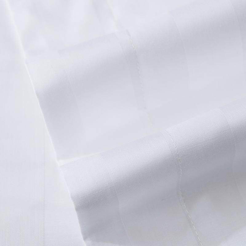 酒店60支纯白宾色棉贡缎酒布草床上用品BF091直销纯店棉馆四件套