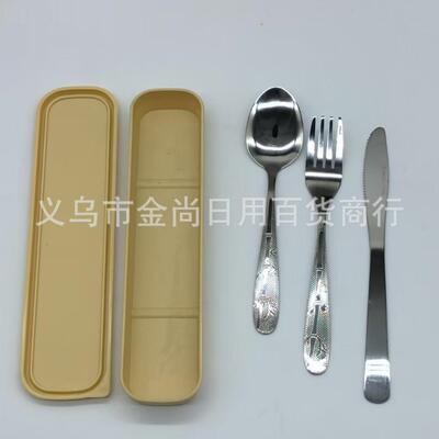 Bamboo Pattern No.2 410 Stainless Steel Cutlery Set for Stud