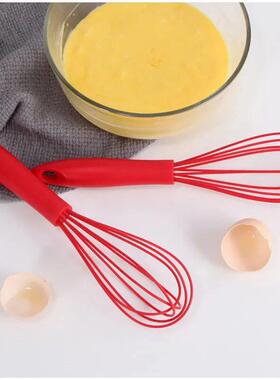 Mini手动打蛋器6英寸迷你硅胶混合器奶油打蛋器