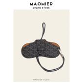 MAOMIER 女随身近视眼镜盒太阳太阳眼镜收纳袋挂 挂颈眼镜包可携式