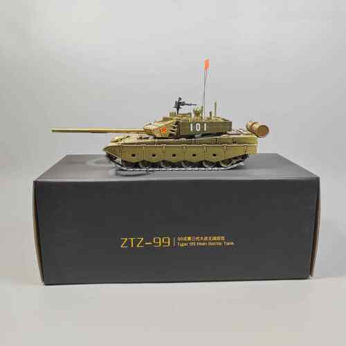 新款1:50退中国99A式坦克合金模型具车伍纪念品玩仿热真军事装甲