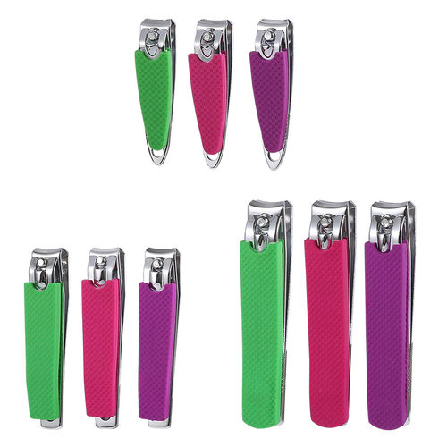 指甲刀地摊修剪美甲工具碳钢橡塑套修甲单个家用修剪指甲钳