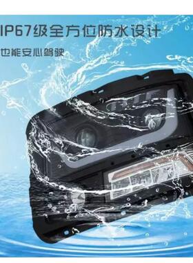 适用陕汽德龙F3000新M3000前大灯总成全LED大灯改装超亮聚光流水